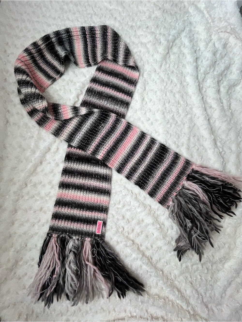 Kate Spade Striped Knit Scarf
